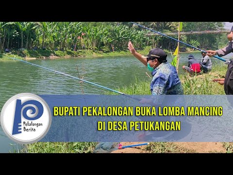 Bupati Pekalongan Buka Lomba Mancing di Desa Petukangan