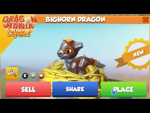 Dragon Mania Legends - Bighorn Dragon Hatching! - Gameplay Walkthrough part 725 HD
