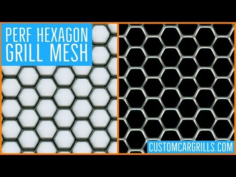 Perforated Hexagon Universal Aluminum Grill Mesh - by customcargrills.com