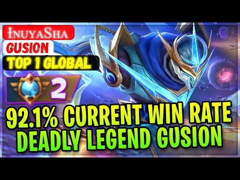 92.1% Current Win Rate, Supreme Legend Gusion [ Top 1 Global Gusion ] ɪɴᴜʏᴀsʜᴀ  Mobile Legends Build