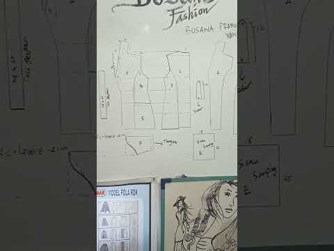 BELAJAR MEMBUAT POLA BAJU PRAMUKA WANITA