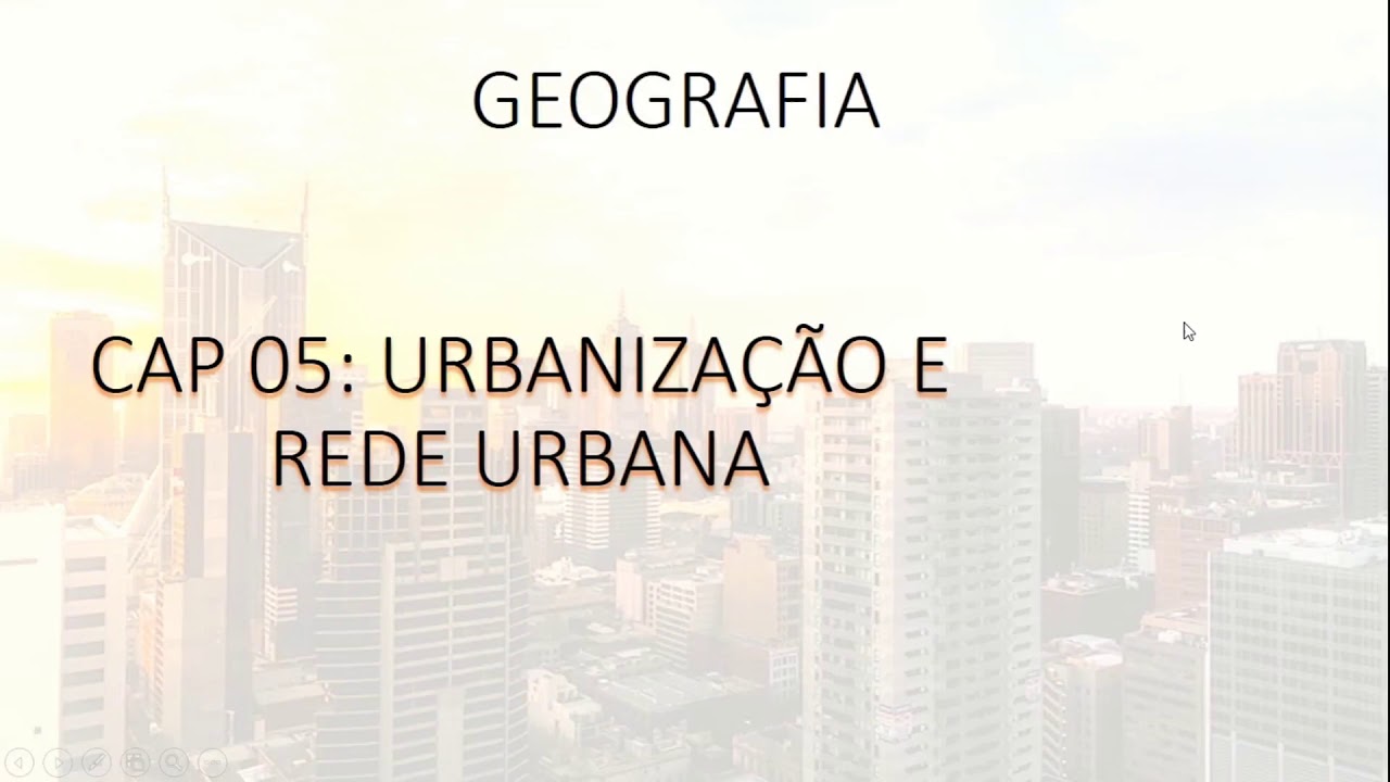Geografia urbanização e rede urbana 7°  ano Prof Rener