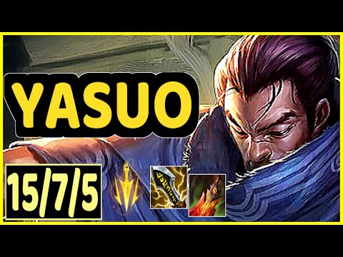 YASUO VS GAREN - 15/7/5 KDA TOP GAMEPLAY