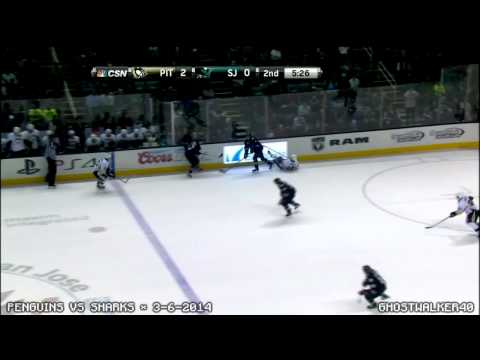 (HD) Lowlights: Penguins vs Sharks (3-6-2014)