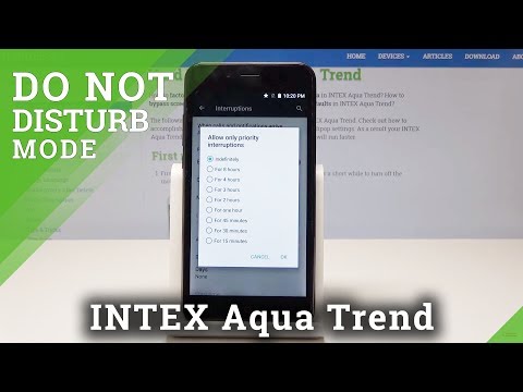 How to Activate Do Not Disturb Mode in INTEX Aqua Trend - Mute Sounds