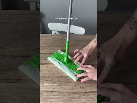 Швабра для миття підлоги Swiffer Kit плюс 8 сухих і 3 вологих серветки для збирання пилу з підлоги