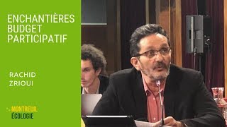 Enchantières, budget participatif : Rachid Zrioui CM 03/10/2018