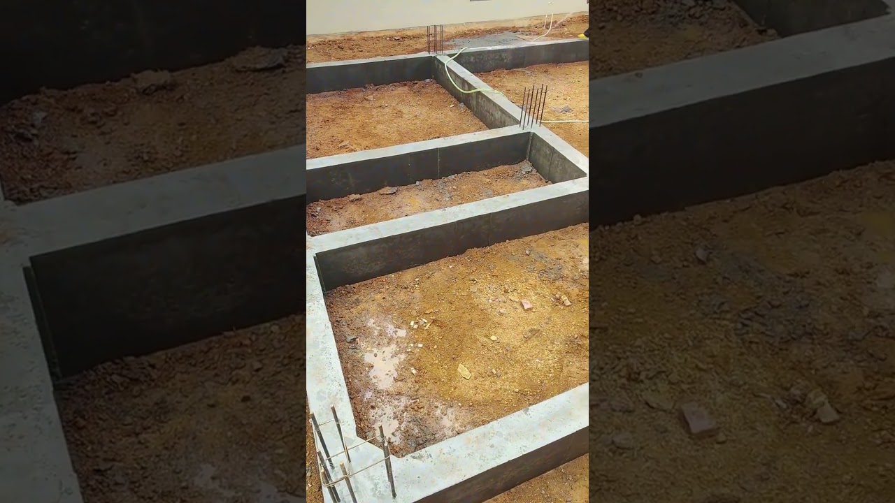Building foundation construction process