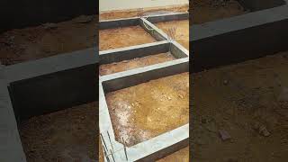 Building foundation construction process