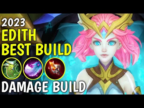 EDITH BEST BUILD 2023 | TOP 1 GLOBAL EDITH BUILD | EDITH EMBLEM SET 2023 | EDITH NEW OP BUILD