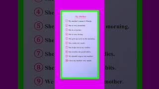 Download lagu 10 Lines On My Mother in English/My Mother Essay in English/Essay On My Mother in English mp3