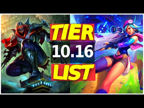 🔥TIER LIST DEI MIGLIORI CHAMPION PER LA PATCH 10.16 🔥 Analisi patch 10.16 - League of legends ita