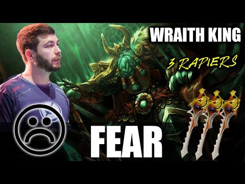 Fear - WRAITH KING Safelane - 7.28 - 3 RAPIER - Dota 2 Pro Games - Full Gameplay