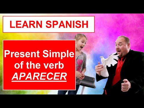 Present Simple of the verb APARECER - for beginners