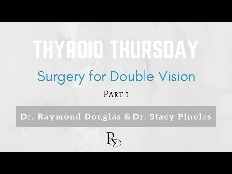 THYROID THURSDAY - Surgery for Double Vision, Part 1