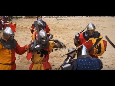 Knight Fight ! Enjoy this impressive medieval tournament ! Russia best team won in France Video