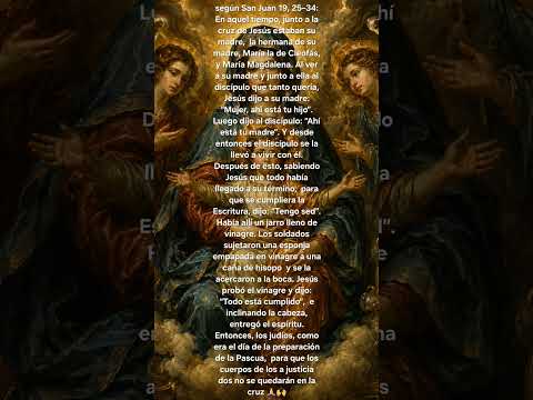 BUENOS DÍAS HOY 25 DE MAYO PRESENTÓ ÉL EVANGELIO SEGÚN SAN JUAN 19,25-34:🙏🙌