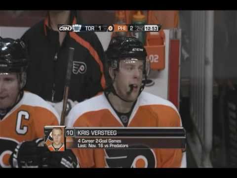 Kris Versteeg scores again vs the Maple Leafs - 3-3-2011