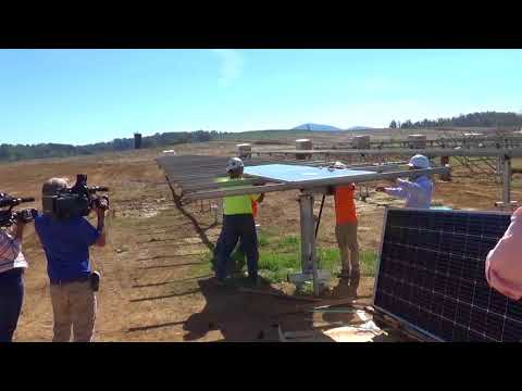 Carilion- Sun Tribe Solar first panels
