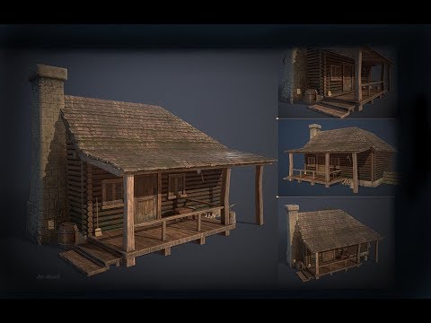 Autodesk Maya, Zbrush, Substance Painter - Woodcutterhut