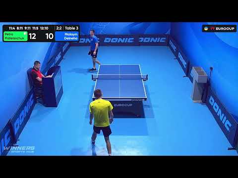 12:00 Petro Pidleteichuk - Maksym Deineha 12.09.2023 TT Euro.Cup Ukraine Master. TABLE 3