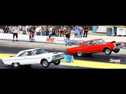MSSM RALPH REHBERGER'S '66 CORONET VS STEVE COASH'S '67 RT CORONET AT BYRON