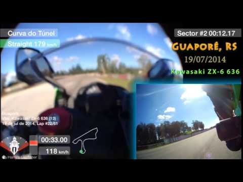Autódromo de Guaporé, Volta 1:21m - Kawasaki ZX-6 - 19/07/2014