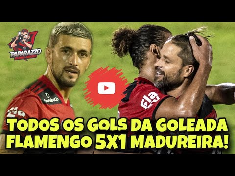 TODOS OS GOLS DA GOLEADA DO MENGÃO! FLAMENGO 5x1 MADUREIRA! GABIGOL ATINGE MARCA IMPORTANTE!