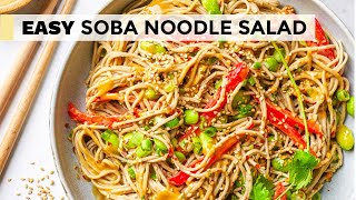 SOBA NOODLES RECIPE | easy salad from our new cookbook!