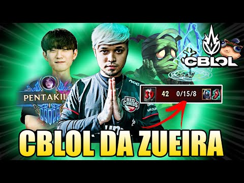 NOVO RECORDE QUEBRADO e PENTAKILL do TITAN - CBLOL DA ZUEIRA
