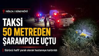 Kontrolden Çıkan Araç Şarampole Uçup Takla Attı