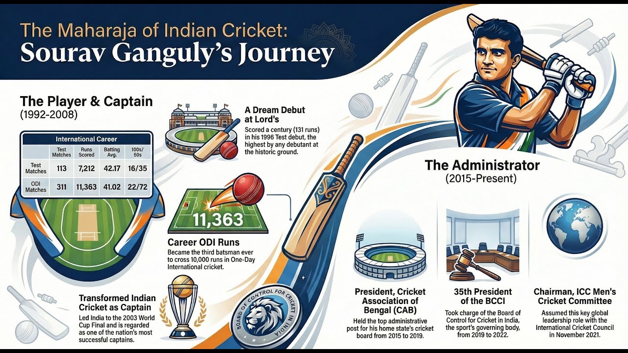 Sourav Ganguly : The Maharaja of Indian Cricket (Documentary)