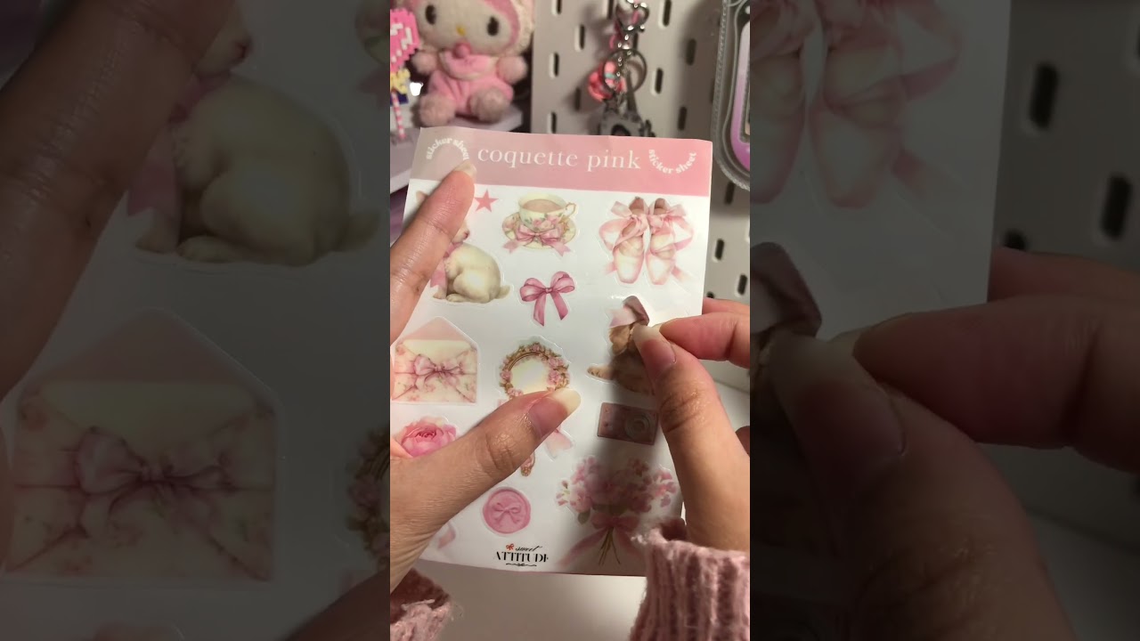 #stiker #sticker #stickers #stickersheet #pink #coquette #dollette #cute #balletcore #stickershop