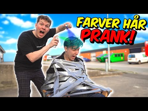 Farver Triers Hår Blåt PRANK!!