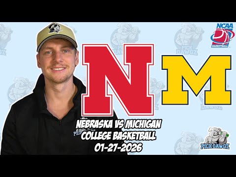 Nebraska gegen Michigan 27.01.2026 Kostenlose Tipps und Vorhersagen zum College-Basketball | NCAA...