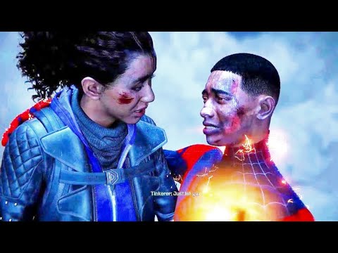 Miles Vs Tinkerer [No Damage] Final Fight + Ending. spider man miles morales