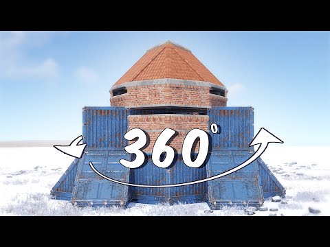 The 360° - Solo - 2xBunker - Cozy - 360° Peeks - 24+ Rockets / Rust Base Design