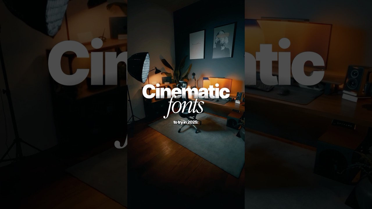 Best cinematic fonts to try in 2025 #editing #cinematic #fonts #design