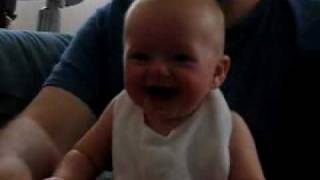 Funny Baby Laughing in Hysteria