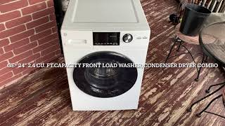 GE 24" 2.4 cu. ft. Capacity Front Load Washer/Condenser Dryer Combo