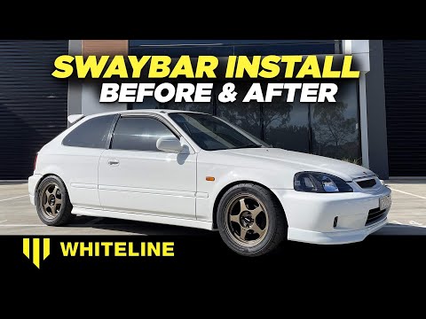 EK Civic Front & Rear Whiteline Sway Bar Install
