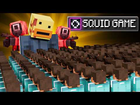 I'm Playing SQUID GAME in Minecraft with 100 Others!