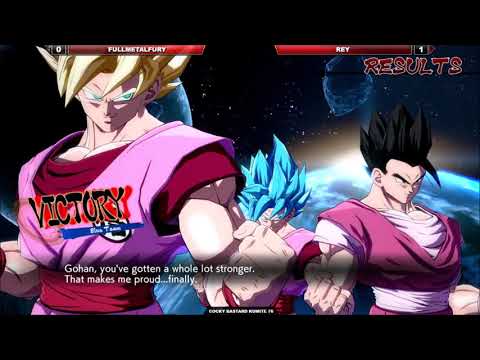 -DBFZ-  FullMetalFury (Nappa/Broly/GTGoku) Vs Rey (BlueGoku/AGohan/GTGoku) [Cocky Bastard Kumite 76]