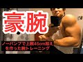 上腕45cm超え!豪腕を作り上げた腕トレーニング