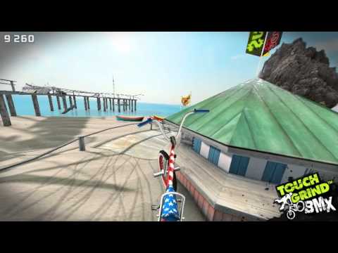 West Pier | Do a barspin over the tipped over bench! - Touchgrind BMX
