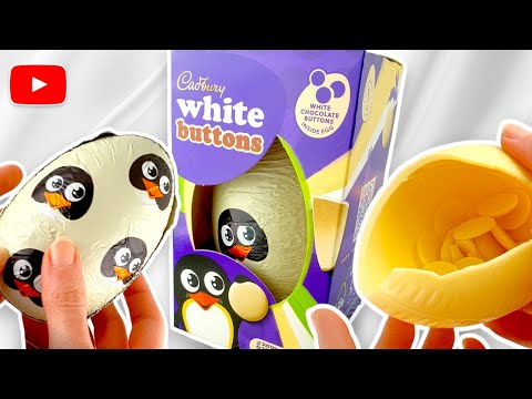 Cadbury White Chocolate Buttons | Shell Egg 98g | ASMR Presentation & Opening | Easter Food Facts