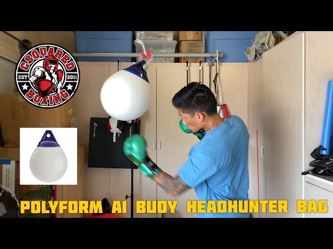 How To Make An Aqua Headhunter Punching Bag- POLYFORM A1 BUOY PERFECT FOR HEAD MOVEMENT AND PUNCHING
