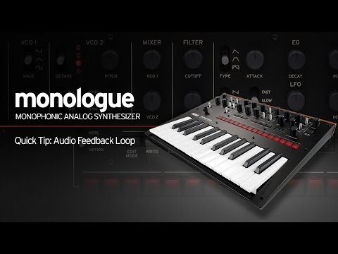 Korg Monologue Quick Tip: Audio Feedback Loop