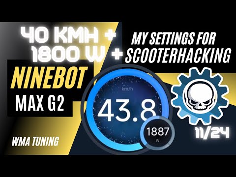 Krass! G2 - 40kmh+ und 1800W Peak!! Meine Scooterhacking Utility Settings