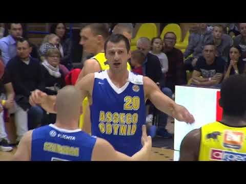 Skrót meczu BM Slam Stal - Asseco Gdynia 28.X.2017